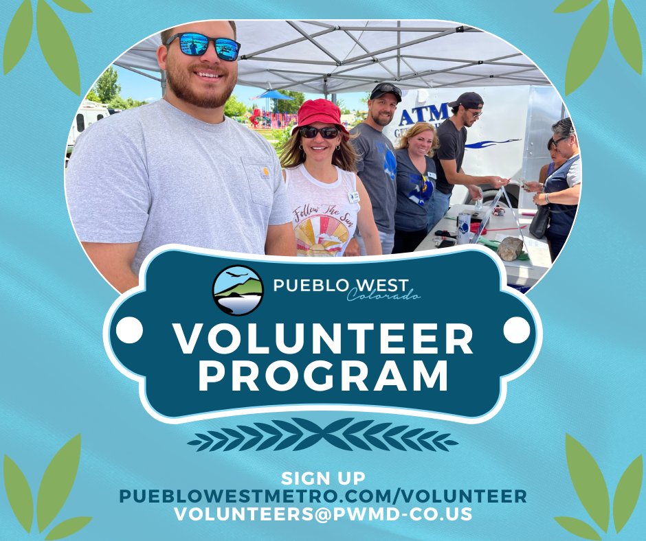 🌳 Help Pueblo West flourish and join our new Volunteer Program! Beautify our community, contribute to the success of special events, and more!

Sign up today: pueblowestmetro.com/Volunteer