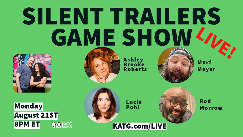 keithandthegirl's tweet photo. Silent Trailers TONIGHT!
Monday, August 21st at 8 pm ET
https://t.co/hk6l2tnaQl
Staring
@AshleyBRoberts
@MurfMeyer
@LuciePohlComedy
@rodimusprime
#katg #KeithandTheGirl #silenttrailers #gameshow #movies #comedy #funny #humor https://t.co/yD3s3idHJv