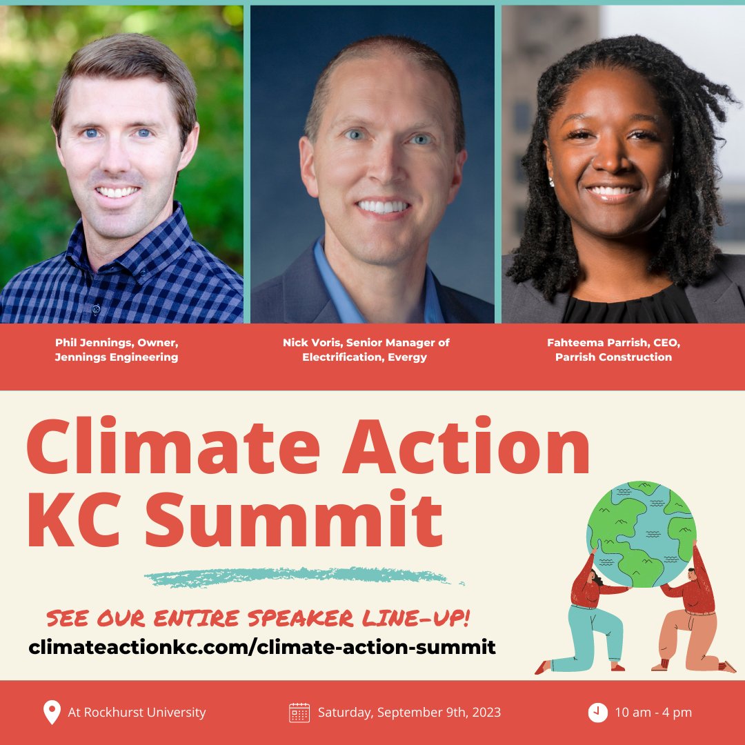 We have new, exciting additions to our 2023 CAKC Summit speaker line-up, including national &amp; local voices in climate. Get info on our event, including all the speakers &amp; volunteer opportunities, here 👉 bit.ly/43f5J9J The full agenda &amp; speaker line-up will be out soon!