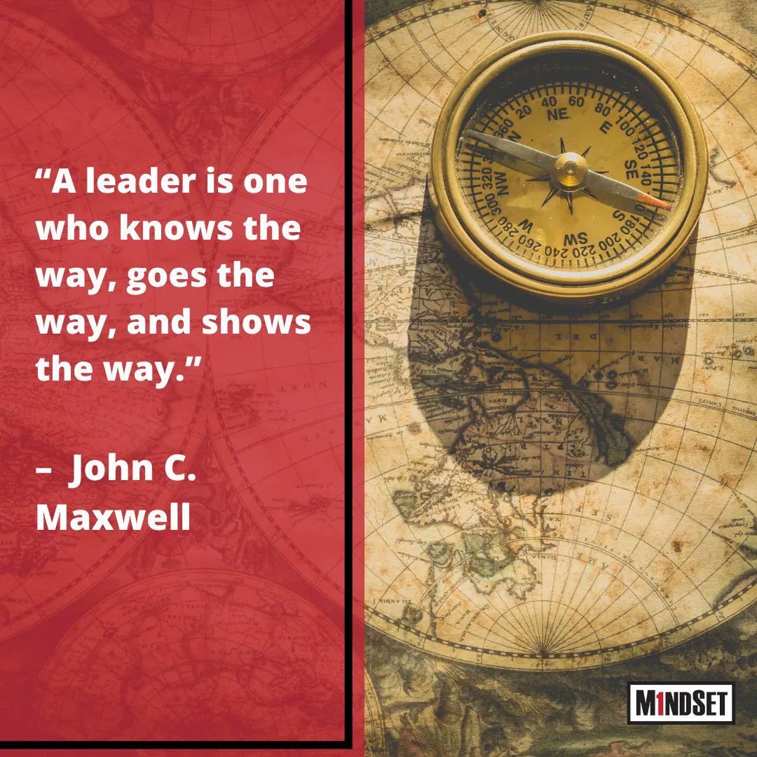 GoMindSet's tweet photo. A leader guides others down the right path. #MondayMotivation https://t.co/xpl4rajzv7