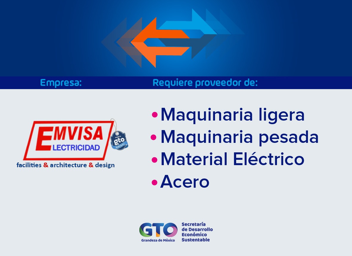 economiagente's tweet photo. 🆙Lleva tu empresa al siguiente nivel.
➕Súmate a la proveeduría de las grandes compradoras como Emvisa.
👀✒️ Revisa los requisitos y regístrate: https://t.co/TQQX9X6uTL
#ConsumeLocalGto https://t.co/m1pah6H1kr