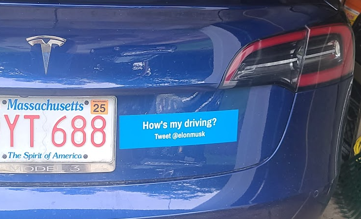 erb2000's tweet photo. @elonmusk My new custom bumper sticker! https://t.co/hk05WR11ra
