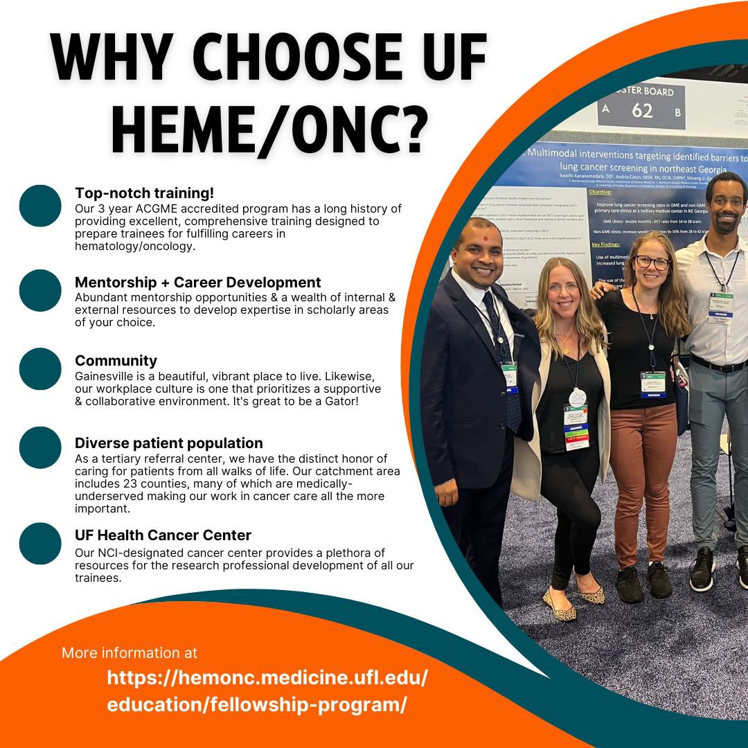As we enter fellowship interview season, we’ll be sharing all the reasons it’s so GREAT to be a Gator! Here are just a few to get us started! 🐊🎉
