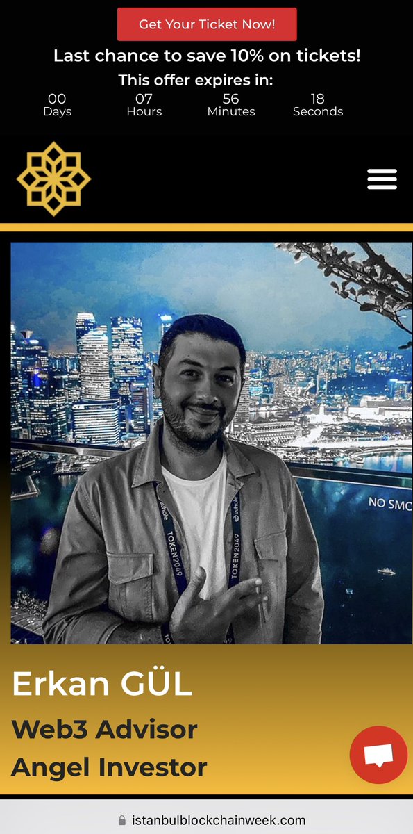 _ErkanG's tweet image. #IBW nin düzenlediği 50K $USDC ödüllü #ISTANHACK2023 hackathonunda Juri olarak yer alacağım için çok heyecanlıyım 🤩 Tüm takımlara başarılar diliyorum 🙏 Yarın @IstanbulBlockWk te görüşmek üzere 👋