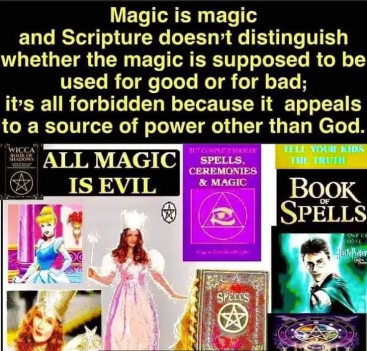 Stay away from all magic and witchcraft it’s all evil!!