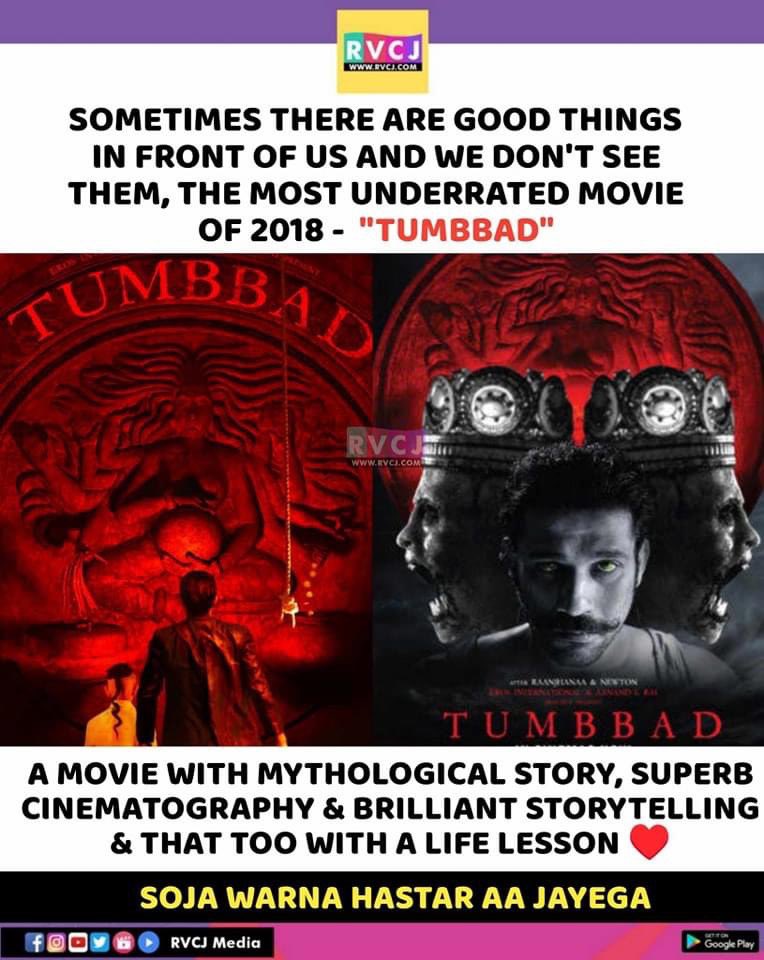 Masterpiece!
#tumbbad #sohumshah #bollywood #rvcjmovies