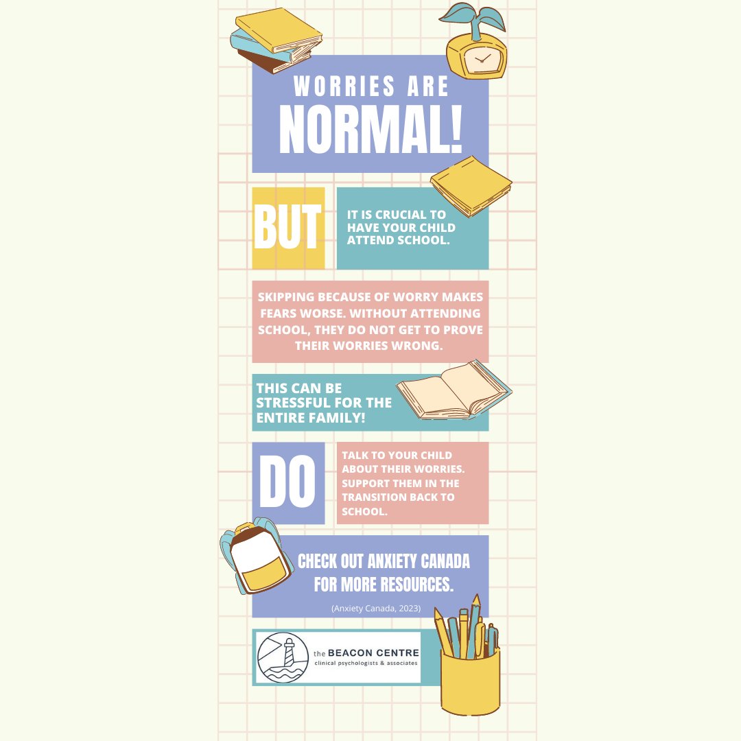 BeaconCentre1's tweet photo. Back to school anxiety is normal and we hope that this post can provide some support and guidance if needed. https://t.co/p76FJGgNCS