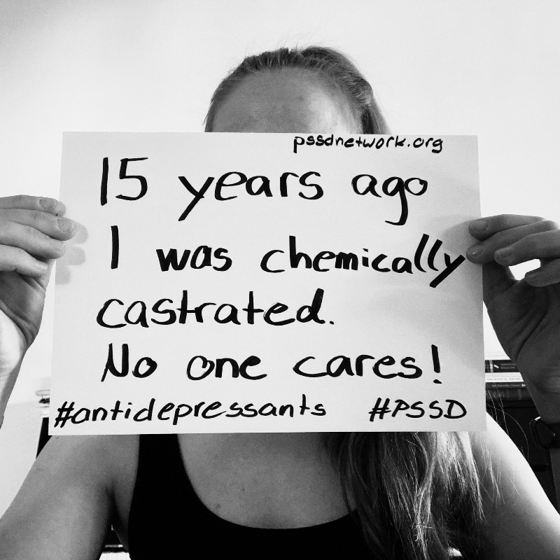 PSSDNetwork's tweet photo. SSRI and SNRI antidepressants can cause persistent side effects even years after the medication has been stopped. 

Symptoms include, but not limited to: A loss of sex drive, numbness in the genitals and emotional blunting.

This syndrome is known as Post-SSRI Sexual Dysfunction