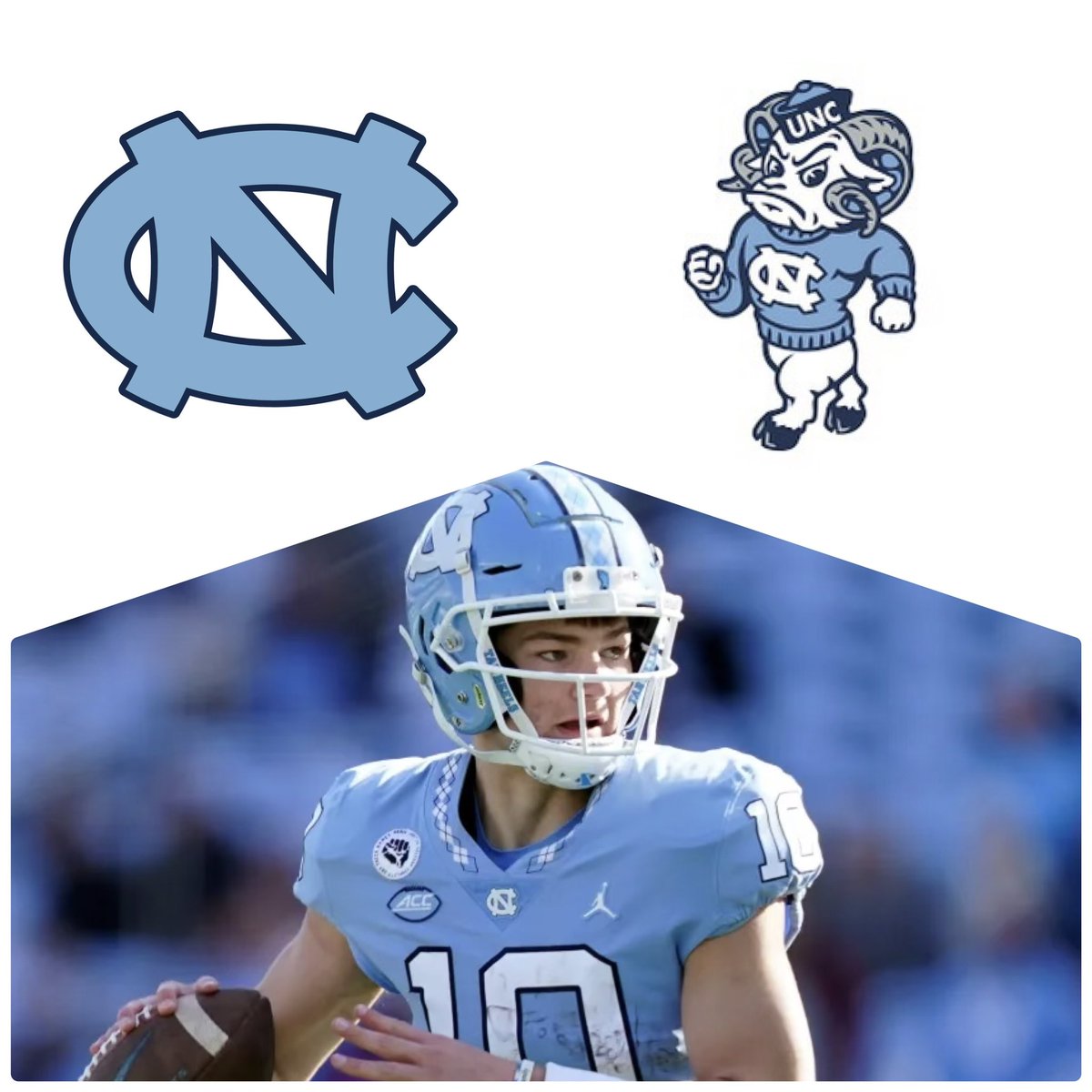 After a great conversation with @SparkyWoodsUNC, I am very excited about the opportunity and offer to play football <a href="/UNCFootball/">Carolina Football</a>! 🐏

I am grateful to my parents, family, faith, my brothers <a href="/IMGAFootball/">IMG Academy Football</a> <a href="/_thebillymiller/">Billy Miller</a> <a href="/Coach_MGregory/">Mike Gregory</a> <a href="/NzoneFootball/">Noel Mazzone</a> <a href="/rvfc10/">ronveal</a> <a href="/ChrisHixsonQB/">Chris Hixson</a> for