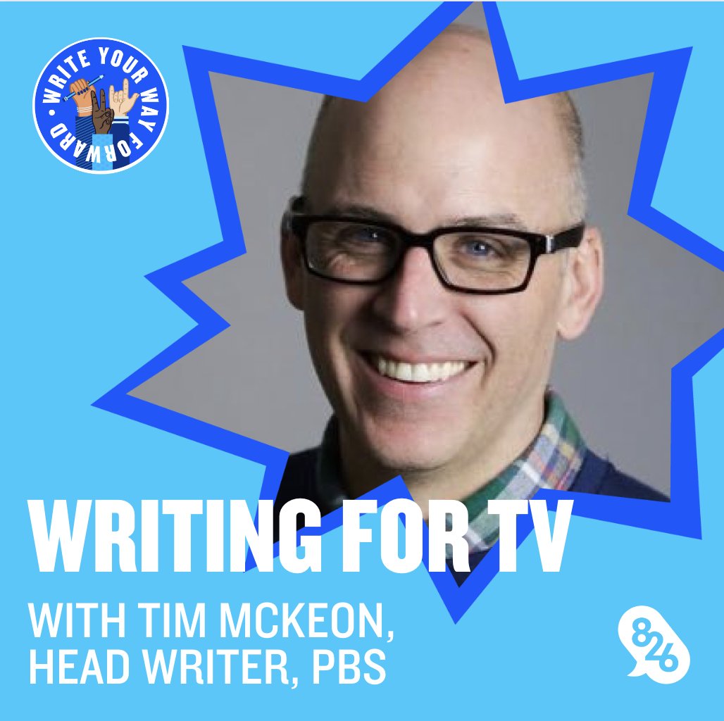 826Digital's tweet photo. Your stories deserve to take up space on the big screen.

Join us in sharing @TimMcPhone's new 826 Digital Watch and Write video, Writing for TV! 

Explore it in our new #WriteYourWayForward collection.

https://t.co/Zo4bVDvmFO https://t.co/bPzVw6mvrX