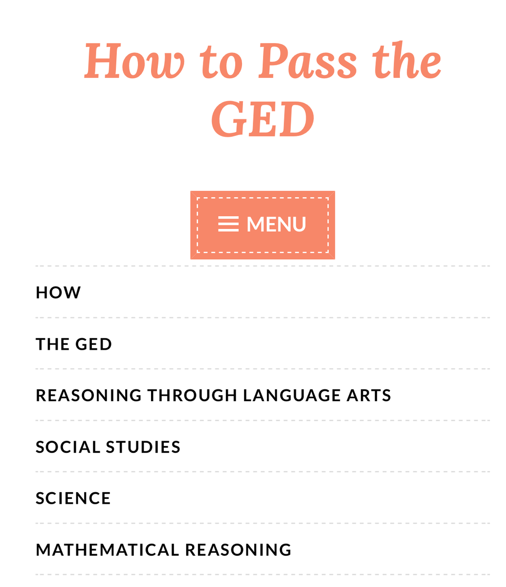 HowtoPasstheGED.com is a website with free study materials to help you pass the GED.

It is optimized for all platforms: phone, tablet, laptop, and desktop.

#ged #hiset #hse #studymaterial #adulteducation #reading #writing #socialstudies #science #math #literacy