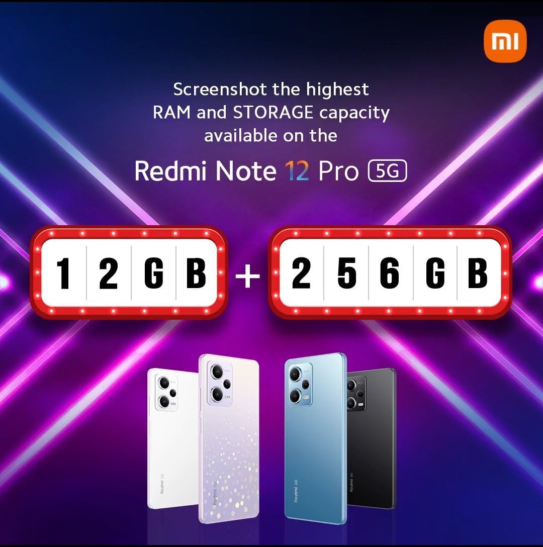 Praveen_T7's tweet photo. @RedmiIndia #Question3
Answer - 12GB + 256GB
#RedmiNote12Pro5G
#SuperRAM
@RedmiIndia https://t.co/A4WAE5PTPU