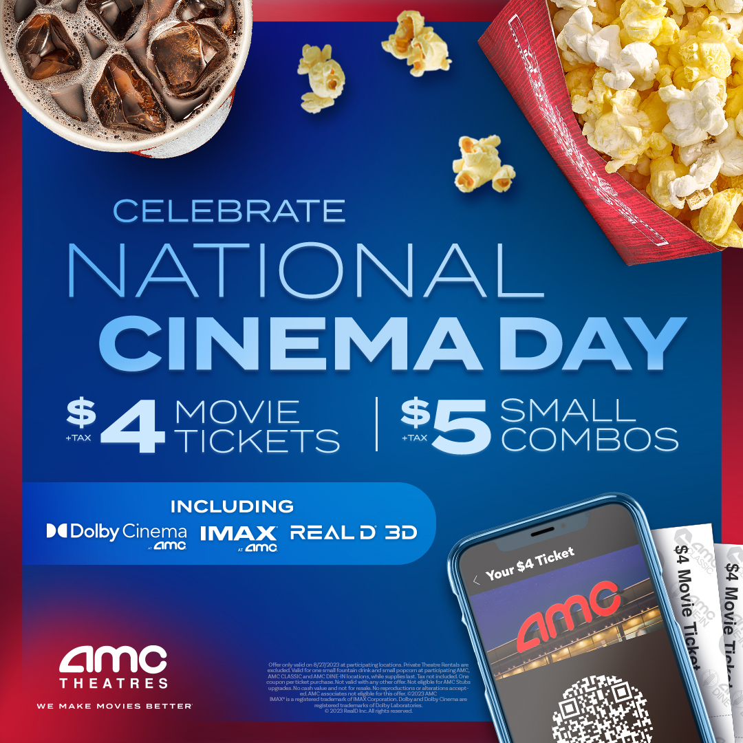 Aug. 27: National Cinema Day means $4 movies for everyone!