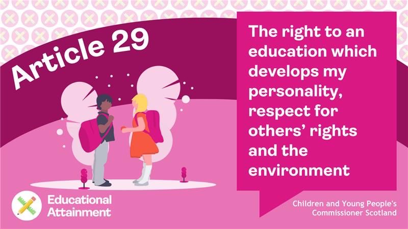 As young people across Scotland go back to school this week, we need decision-makers to take a rights-based approach to education. To do this, we should embed Article 29 of the UNCRC into the system to give young people an education that fully develops them.
#SYPCampaigns