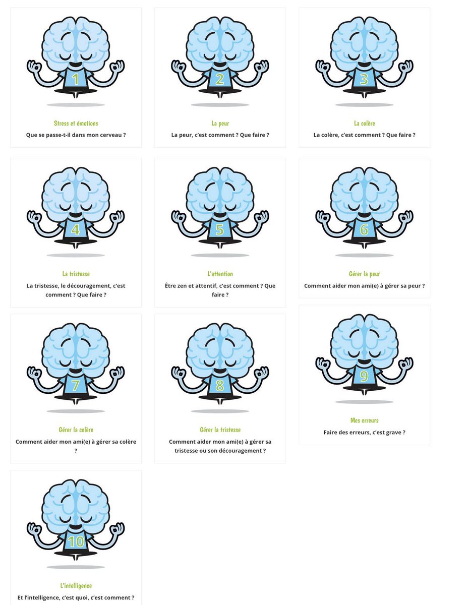 #Enseignement #neurosciences Voici le lien vers les outils pédagogiques du programme "Learn to be zen @ school" #cerveau regroupés en 10 thématiques et illustrés par des capsules vidéo, des fiches pédagogiques pour l’enseignant...👍 @Learntobeasbl learntobezen.eu/fr/outils-2/