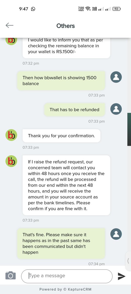 sandeepcs03's tweet image. @bigbasket_com @bigbasketblog @CEE_bigbasket 

There is some serious issue with your team. I am asking for refund for now more than 2 months &amp;amp; everytime they tell me dick n Harry stories.

Keeping someone else's money is "Chori".

#returnmymoney #bbchor #bigbasket