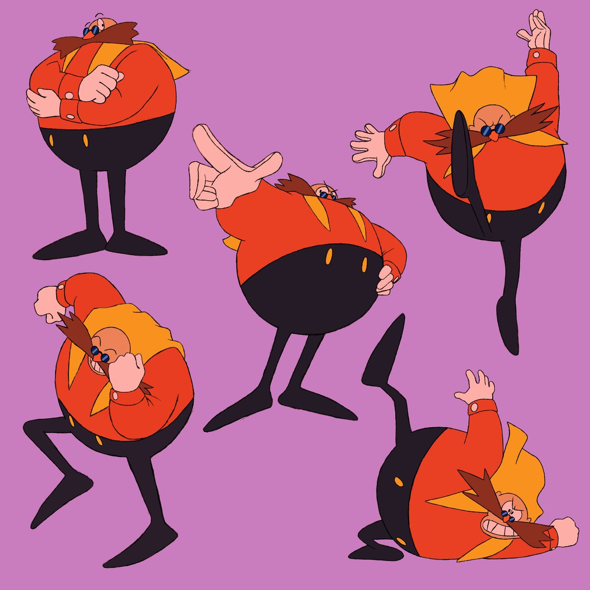 Copied some Robotniks from the OVA to warmup. I always liked that we get to see his big toony eyes with this design.