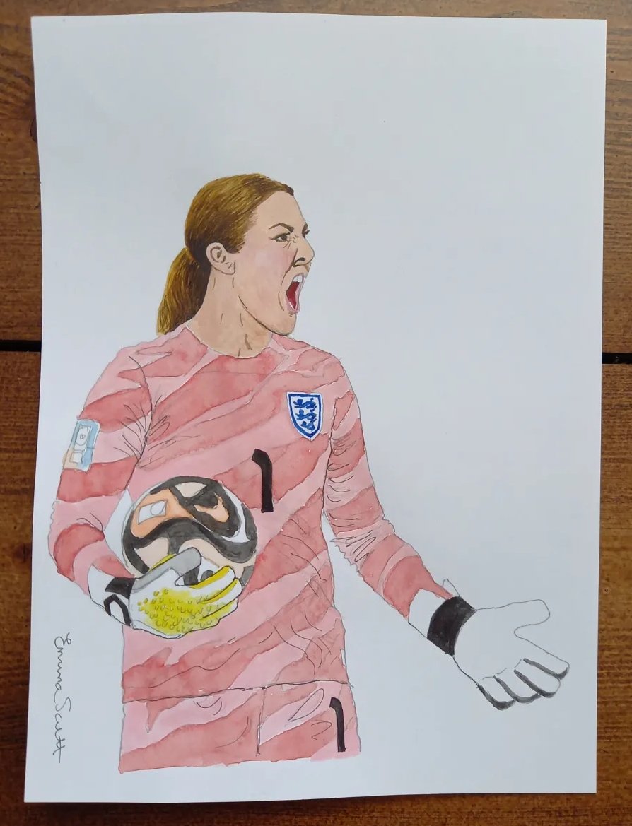 Mary Queen of Stops 🙌🦁⚽️💕
@Lionesses #MaryEarps #Lionesses #England #womensworldcup #artist