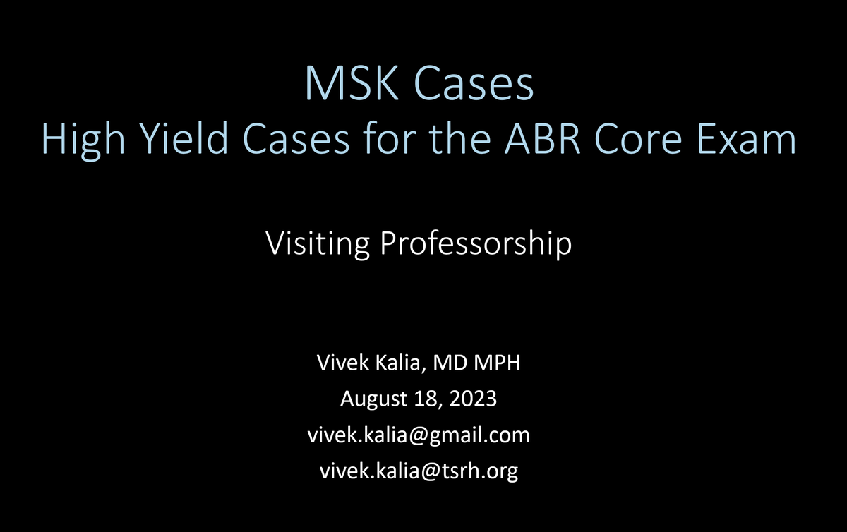 VivekKaliaMD's tweet photo. I am grateful. 

Not everyone gets a chance to go back home to where they trained and help to teach the next generation. 

So honored to have been invited for a #VisitingProfessorship at @UVMMedCenter.

Thank you Dr. DeStigter, Dr. Ali, and Chief Resident Dr. Marchese! You are all family to me. 

Sorry to have missed some of my MSK and Peds MSK best friends - @dflemosmd, Mark Lach, and Tim Higgins!

#MSKRad #OpportunisticImaging #AI #Radiology