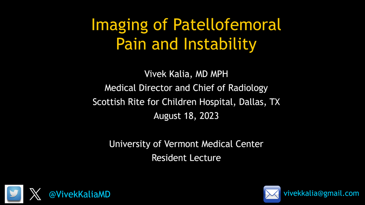 VivekKaliaMD's tweet photo. I am grateful. 

Not everyone gets a chance to go back home to where they trained and help to teach the next generation. 

So honored to have been invited for a #VisitingProfessorship at @UVMMedCenter.

Thank you Dr. DeStigter, Dr. Ali, and Chief Resident Dr. Marchese! You are all family to me. 

Sorry to have missed some of my MSK and Peds MSK best friends - @dflemosmd, Mark Lach, and Tim Higgins!

#MSKRad #OpportunisticImaging #AI #Radiology