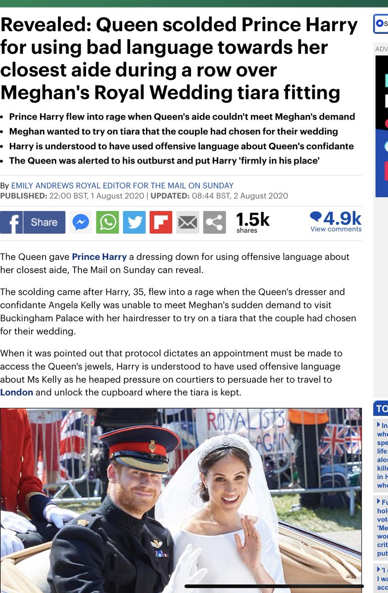 EmpressOfSpadez's tweet photo. @JR42845598 I checked, supposedly I had the same thoughts, this why
#tiaragate
Serge flown in from NY, but yeah recollections may vary on this one too #MeghanMarkleTiaraGate
What the snake wants, the snake gets https://t.co/9AziUPgI82