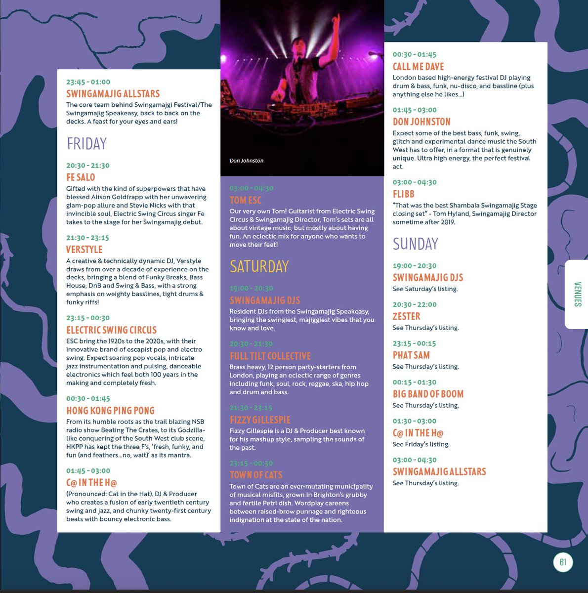 Swingamajig's tweet photo. 3 sleeps to go until our favourite Festival weekender is here.... Who's coming to @ShambalaFest  this weekend???

Check the schedule for set times in our Speakeasy tent, and don't forget to get down early at busy times to avoid queuing https://t.co/D26Dr6ZcbO