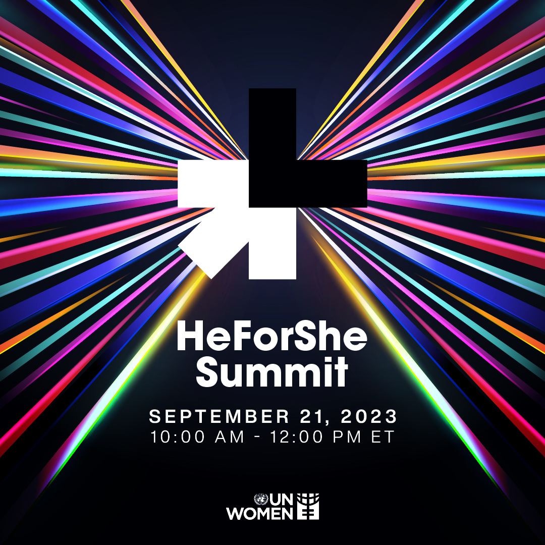 We are excited to announce that our annual #HeForSheSummit will take place on Thursday 21 September. Don’t miss out and register below! 📅 21 September, 10AM ET 💻 livestream registration: ow.ly/QMRJ50PBxgn