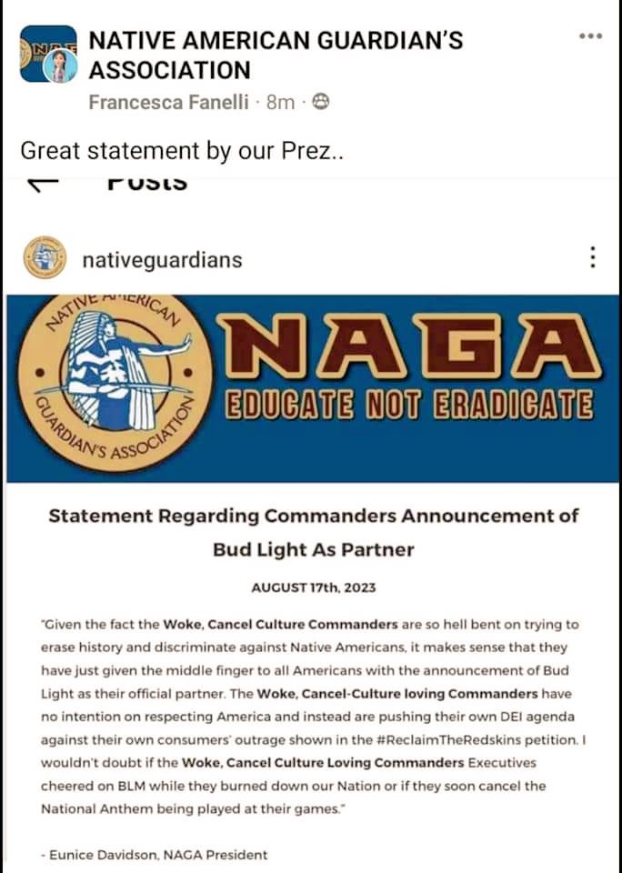 NotYourMascot's tweet image. NAGA continually presents themselves as a legitimate organization, while their words and actions constantly prove they have no such legitimacy. Any space they reveal their two-faced face they are laughed out of the place. 

#education #racism