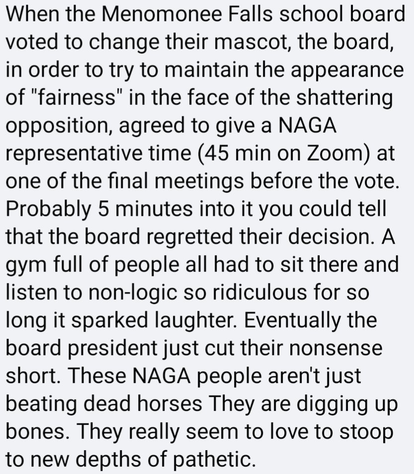 NotYourMascot's tweet image. NAGA continually presents themselves as a legitimate organization, while their words and actions constantly prove they have no such legitimacy. Any space they reveal their two-faced face they are laughed out of the place. 

#education #racism
