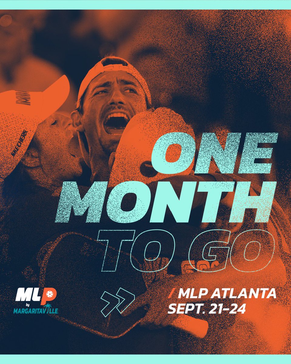 MajorLeaguePB's tweet photo. MLP Atlanta is only ONE MONTH away! 🤩

Tag a friend who needs more Major League Pickleball action in their lives ⬇️

Psssst: Tickets available now! Check out the link below to get yours 🎟️

#MajorLeaguePB

https://t.co/44CXABpasS https://t.co/wa4mJrbfwU