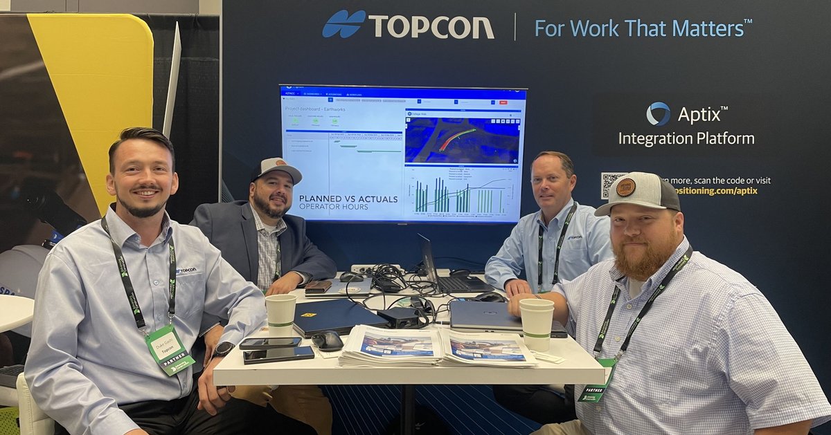 topcon_today's tweet image. We&apos;re with co-sponsor RDO Equipment Co. at the Advancing Construction Technology event in Chicago! 
Stop by to learn about the benefits of Aptix: okt.to/BgoAqW
#constructionindustry #civilengineering #constructionprojectmanagement