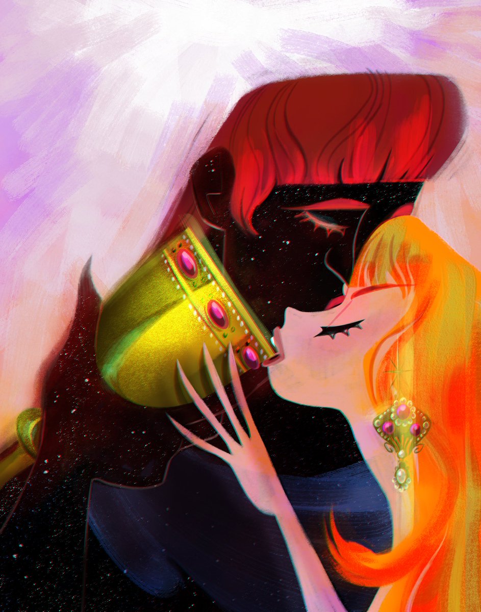 kathudsonart's tweet photo. A Kiss 

#characterdesign #visdev #digitalpainting https://t.co/mRAZwbJ0Bg