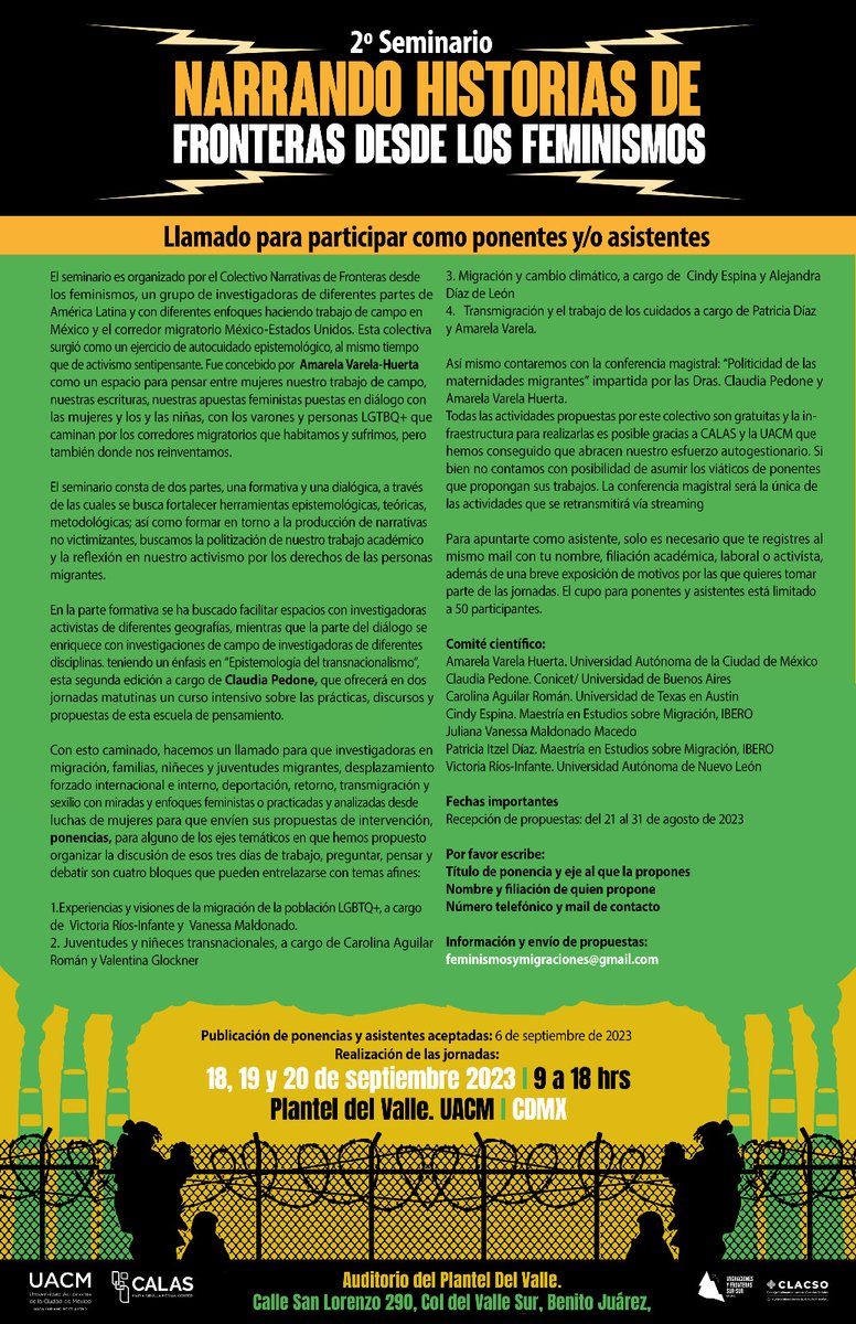 Migraciones y Fronteras Sur-Sur tweet media