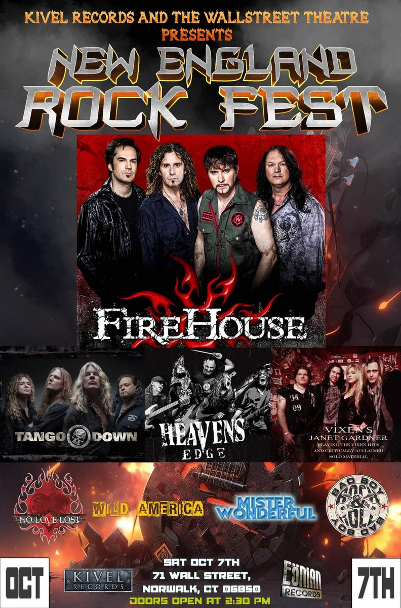 nerockfest's tweet image. There are shows, there are concerts and then there are PARTIES!

Don't miss the party on Sat, Oct 7th, at @wallst_theater in Norwalk CT

We promise not to Treat you Bad!

Get your tickets today at: wallstreettheater.com