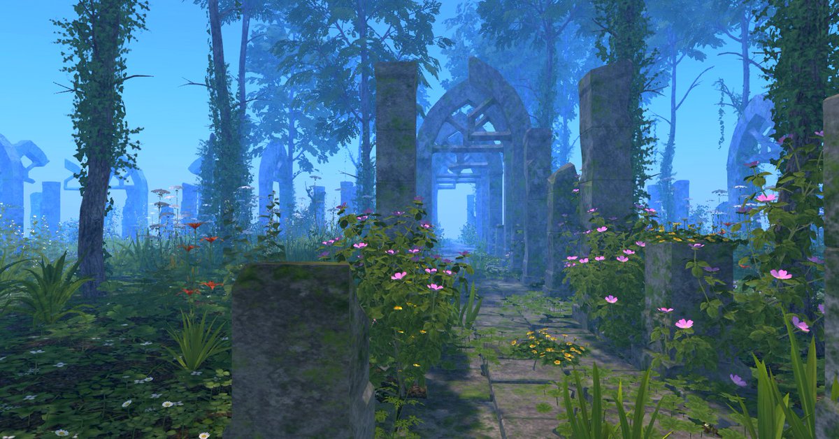 LilithHeart's tweet photo. #Secondlife Ancient Gothic Ruined Pathway Kit decorated with wild flowers from Heart Garden Centre. 

SL Marketplace Link  
https://t.co/Ee7dy0UV0A

or see them inworld.  
TP now https://t.co/voDixBUqOS………   

#virtualflowers #VR #virtualtrees #heartgardencentre https://t.co/MLjvVay6na