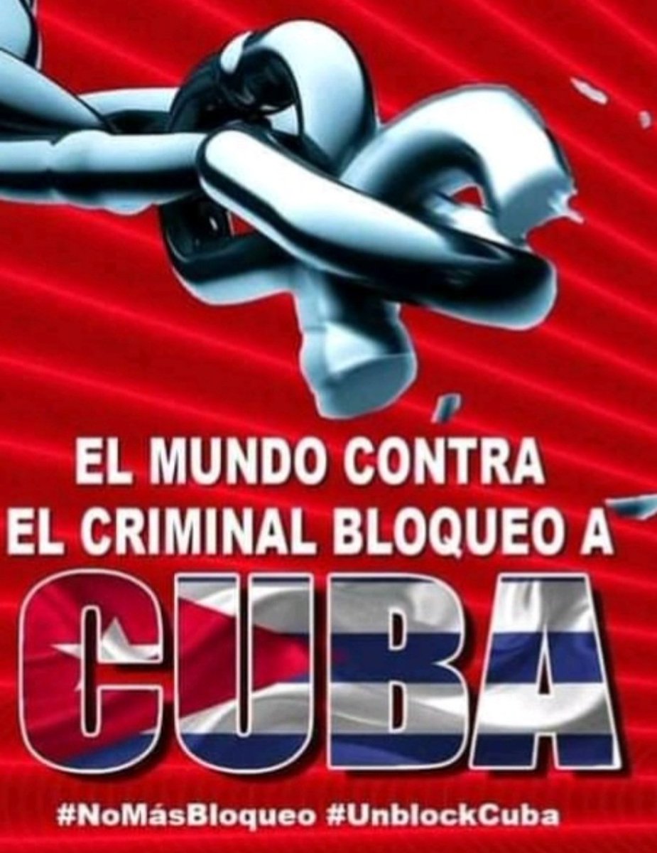 Yo estoy contra el bloqueo de EEUU a #Cuba 

¿Y usted?