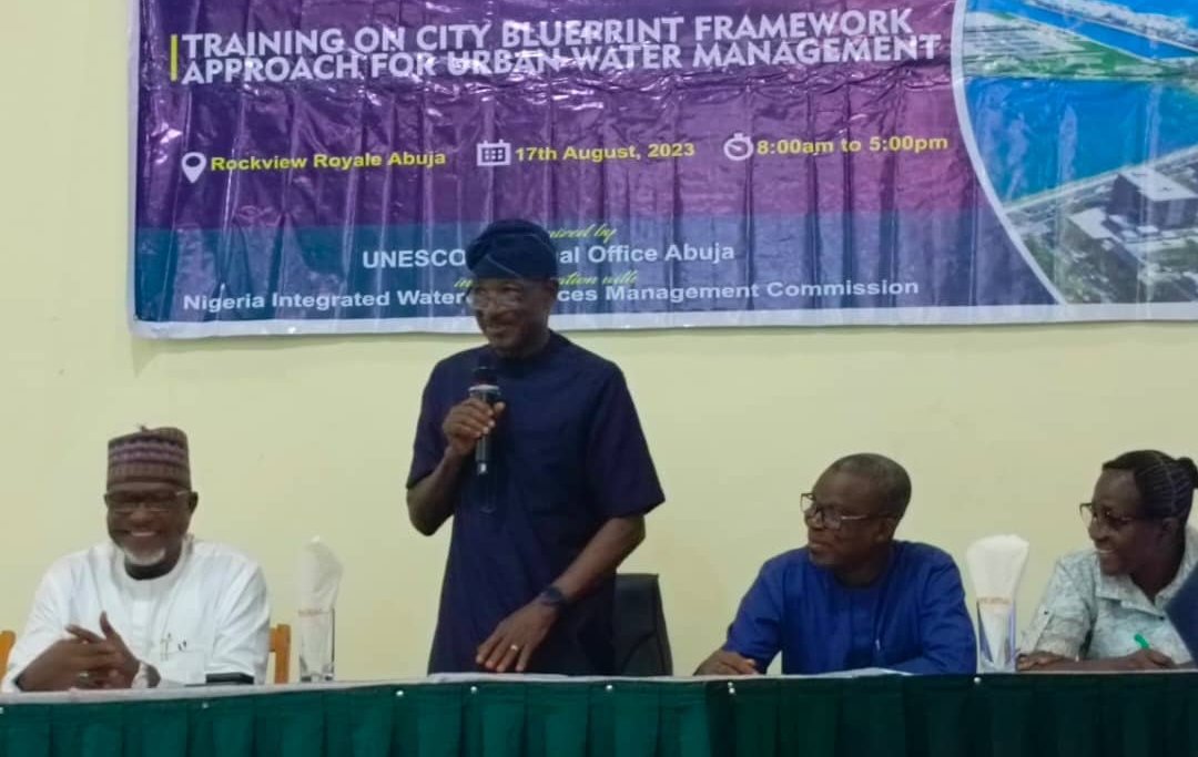 The UNESCO Regional Office, Abuja in collaboration with <a href="/NIWRMC/">WaterRegulations</a> on Thursday held a  Training on City BluePrint Framework (CBF) Approach for Urban Water Management in Abuja. I was delighted to declare this event open.