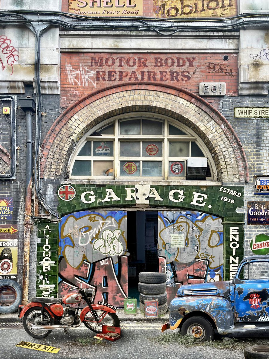 ‘Tyred’ #Garage #CarMechanics  #UrbanDecay #Urbex #UrbanArt #UrbanPhotography #UrbanLandscape #UKPhotography #DigitalCollage @GrimArtGroup