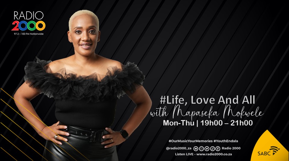 Radio2000_ZA's tweet photo. #lifeloveandall @mapasekamokwele  7-9pm 
7pm #OpenlineMonday with Clinical Psychologist @hlengiwezwanee 
8pm #MondayMenday @kaluvalo @Iamacooldad 
Do Men Enjoy a woman who initiates asking them out? How is the Ladies' Shela game? #Radio2000 #MapasekaMokwele https://t.co/aMoJK50YL4