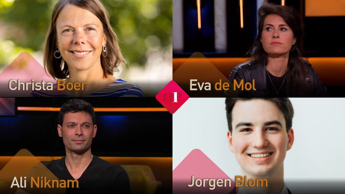 CafeKockelmann's tweet photo. Mag je anno 2023 nog excelleren? De opleidingen geneeskunde willen van cum laude afstuderen af en in de sport moet het ook minder om de medailles gaan. Slecht idee vinden Ali Niknam en @Eva_deMol. In #Op1 gaan ze in discussie ze met voorstanders vicedecaan  Christa Boer en Jorgen Blom.