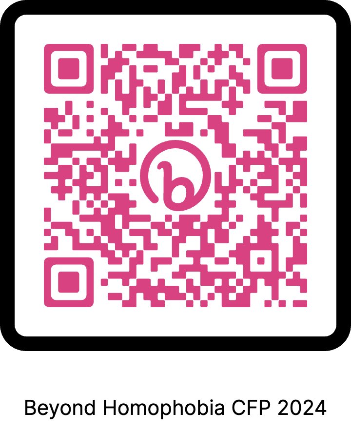 EqualityJa's tweet photo. Beyond Homophobia is seeking submissions for abstracts & proposals for their 2024 conference, under the theme “Place Matters”. For more information on how you can submit to participate in the conference, please see the link in our bio or scan this QR code
#beyondhomophobia https://t.co/BT3cYXZBcP