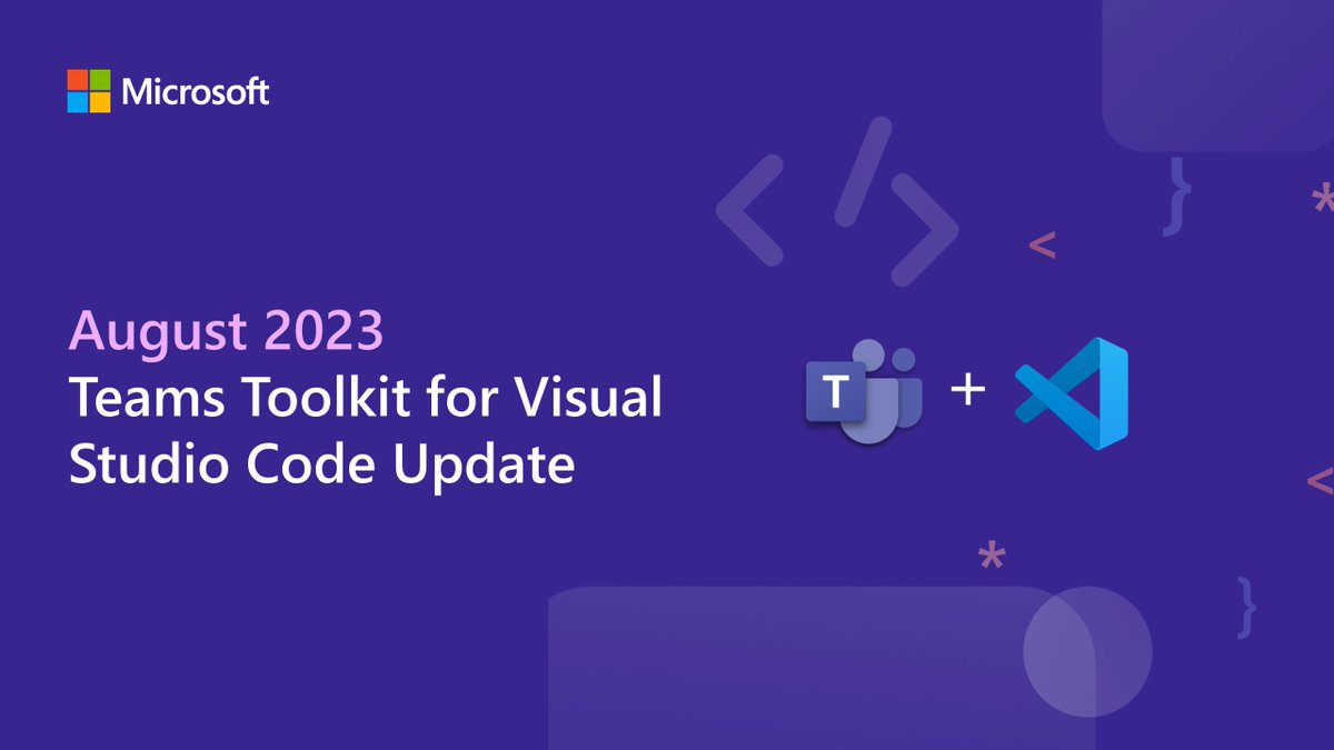 Kickstart your bot-building journey using the Teams AI Library and our new AI chat bot app template!

Try it out: msft.it/60149PYTu 

#Microsoft365Dev #TeamsToolkit #VisualStudioCode