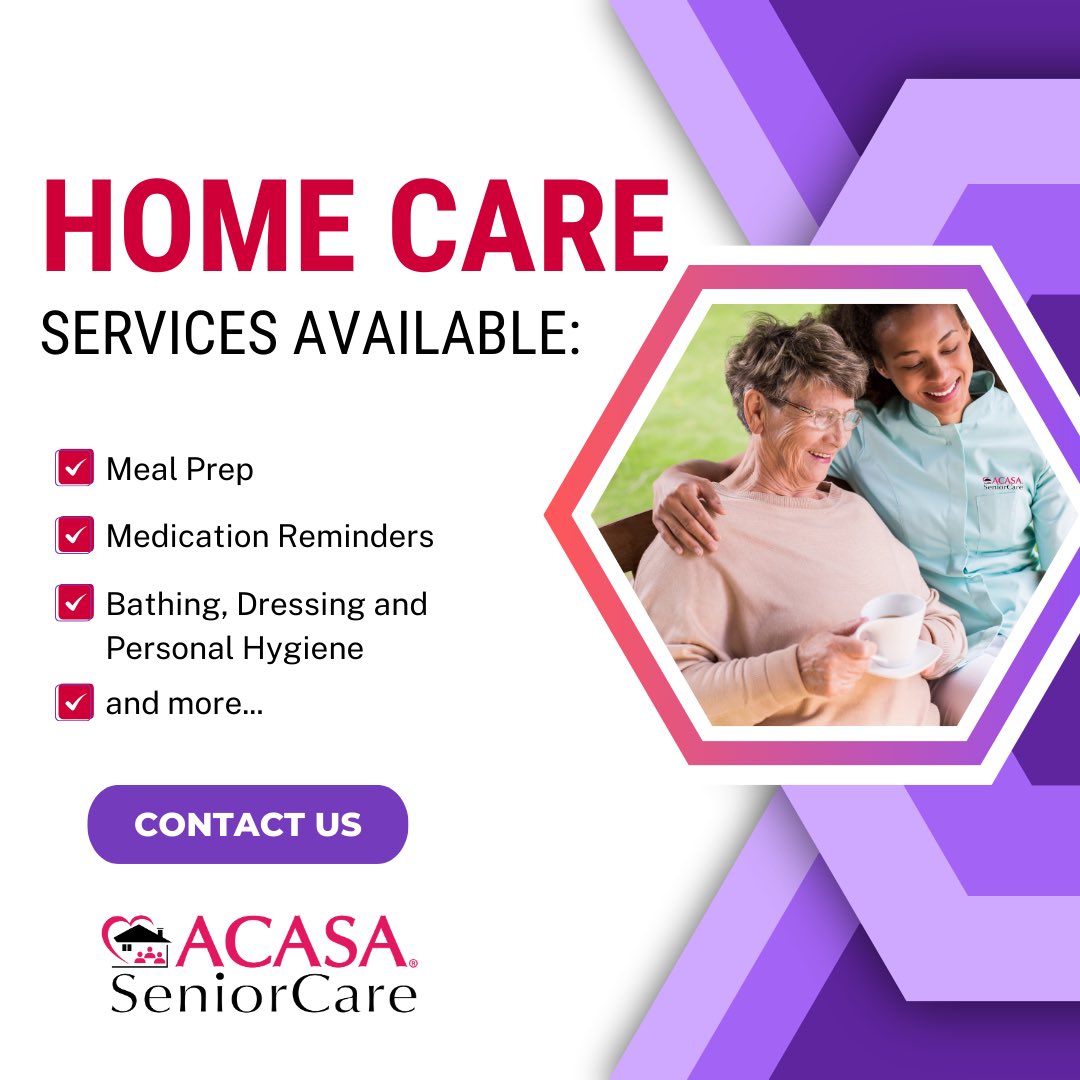 denverACASA's tweet photo. Thinking of getting in-home care services for your loved one? ACASA Senior Care provides top-quality services to help make life a little easier. Contact us today to find out how ACASA Senior Care can help you and your family. #inhomecare #lighthousekeeping #homecare #dementia https://t.co/6HGtNdwoes