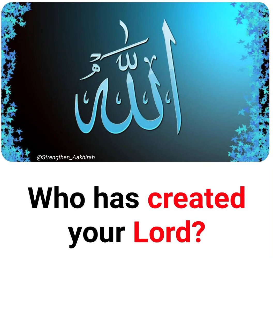 Cool_Ustaz's tweet photo. ☆》 Who Has Created Your Lord?

☆》 Must Read 📚 https://t.co/I1LUgn8Dgd