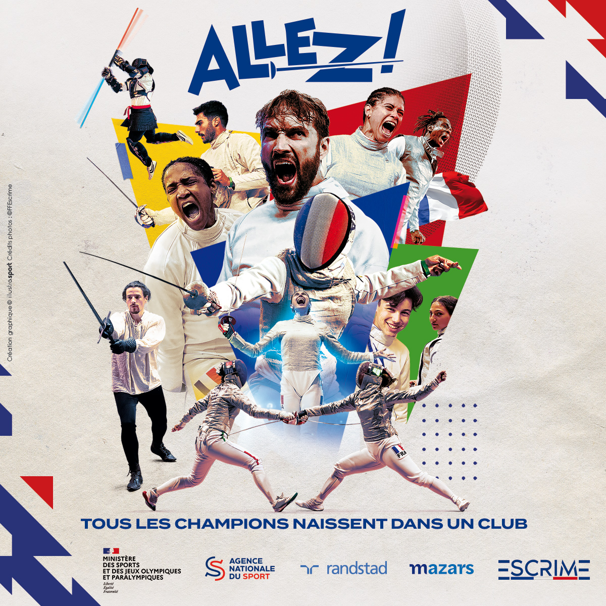 En 2024, le coeur de tous les Français battra avec nos champions. Toi aussi, ALLEZ ! ⚔️💥🇫🇷