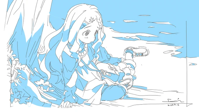 昔なら足がそこへ行く、という判断は出来なかった絵。手を地面に付くことからの面のイメージとして俯瞰で足はそこへ行く。いちいち絵の説明はしてもしょうがないけど、そういう想像ができるかで画面に収まるかどうかをイメージする 