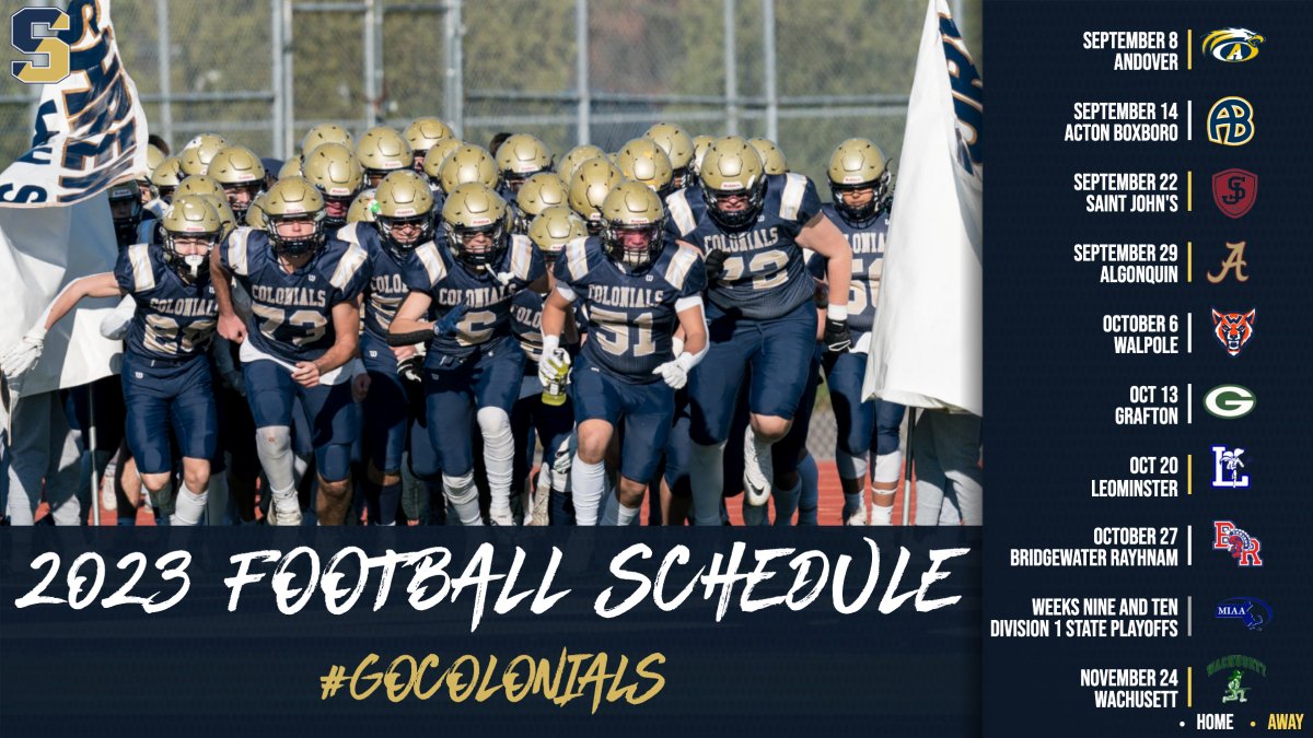 Our updated schedule with dates!