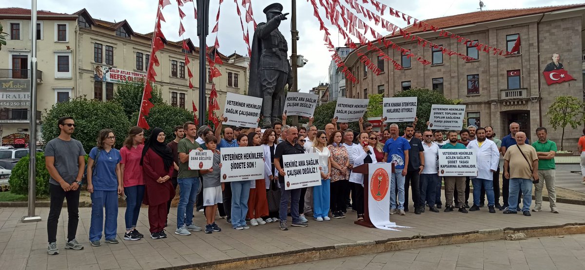 Veteriner Hekimlere Şiddet, Topluma ve Toplum Sağlığına Karşı Şiddettir. giresuntarafsiz.net/veteriner-heki…