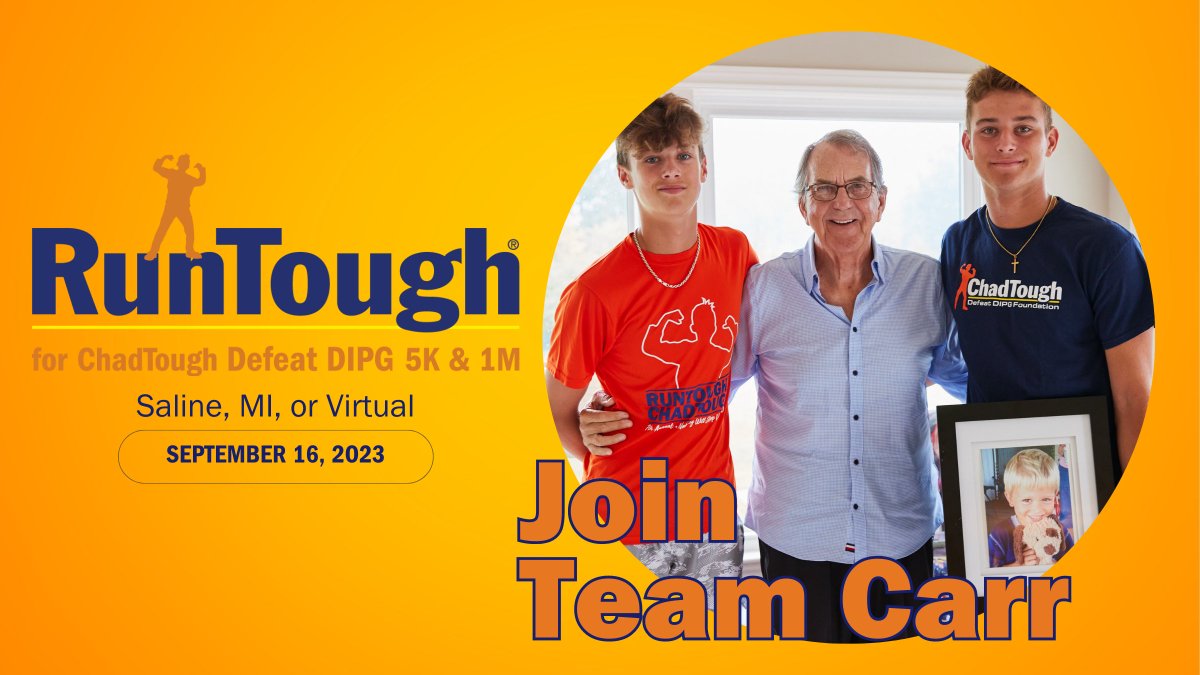 chadtough's tweet photo. Want to be on the Carr family's team for #RunTough?
Join here: https://t.co/W9GNqIJUfF https://t.co/1PqYiWiTza