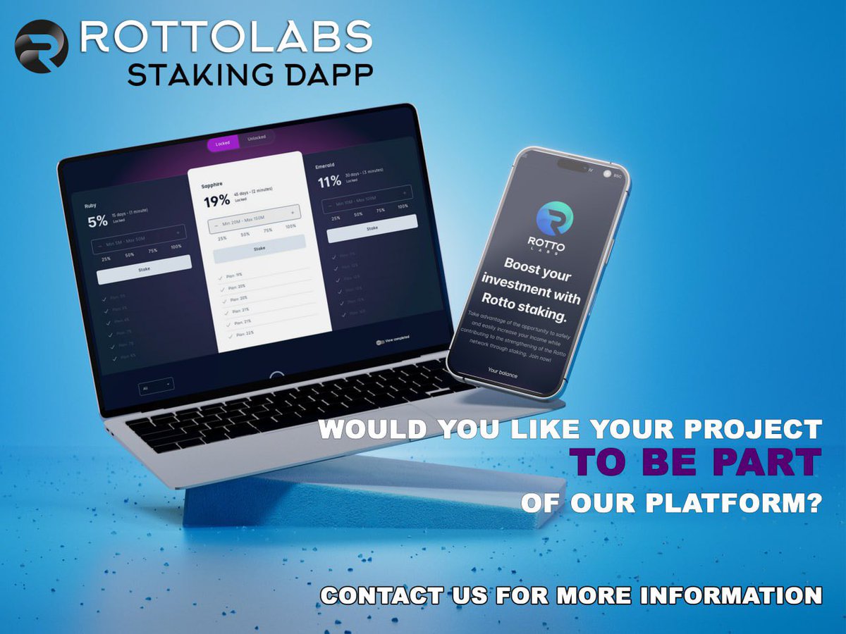 JakyLatam's tweet photo. If you are interested in integrating your project into our ecosystem and using staking at no cost, I will be happy to discuss more details and explore the options available to you. Our goal is to support the growth and success of projects in RottoLabs in the best possible way. https://t.co/vhYonutroa